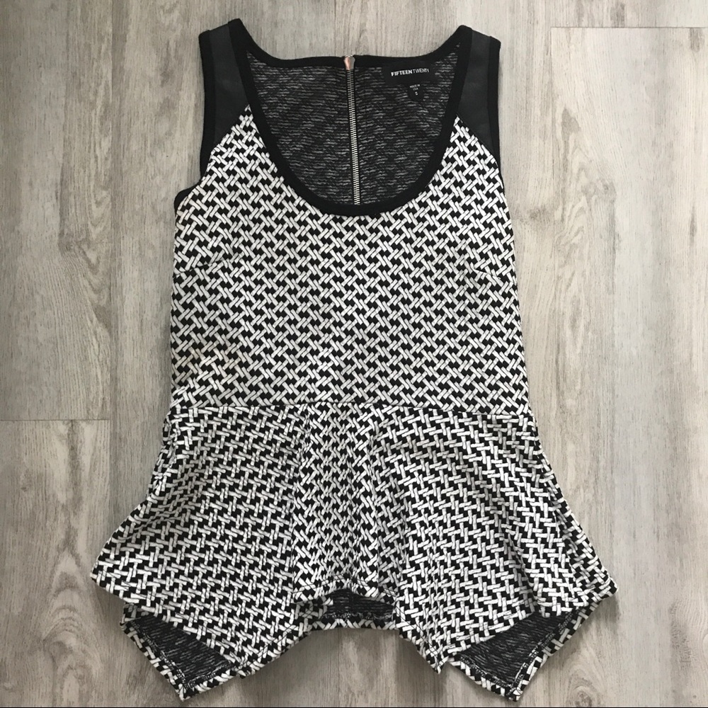 Fifteen Twenty Peplum Top NWOT